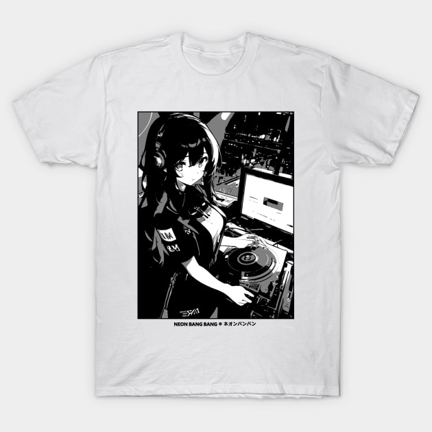 Japanese Anime Manga Streetwear - DJ T-Shirt by Neon Bang Bang